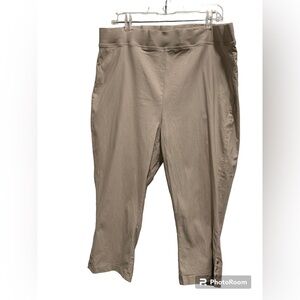 Lily, Morgan, size 1X, taupe capris